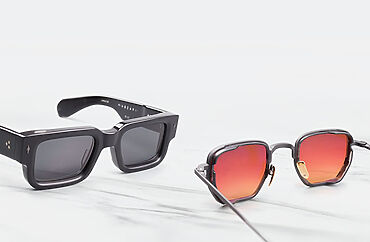 2 sunglasses designs by Jacques Marie Mage